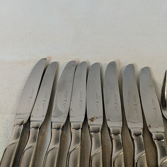 J.A. Henckels SYNERGY Stainless Steel 18/10 Flatware Lot 11 Butter Knives Fork - Picture 10 of 16